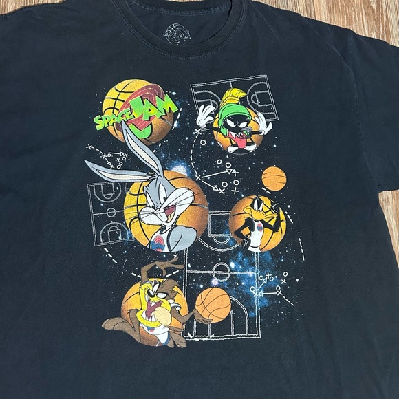 Space Jam Looney Tunes Graphic T-Shirt - Picture 2 of 6